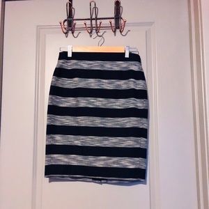 J.Crew Striped Pencil skirt